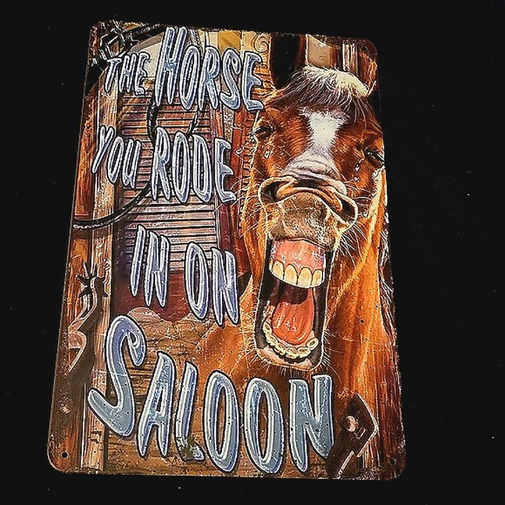 Funny Vintage Aluminum Tin